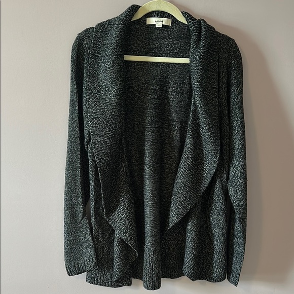 Ann Taylor Loft Cozy Black Open-Front Sweater Cardigan - Picture 1 of 4